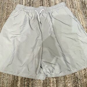 ROMWE Black and White Label Shorts (4)